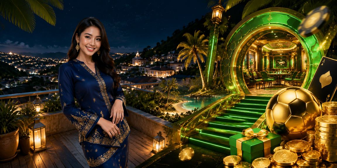 Wanita Malaysia berpakaian baju kurung menikmati platform pertaruhan dalam talian